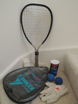 Racket Ball Racket +Cover +Balls +Glove +Bag Pro Kennex Tribute GT Racquet Set - £27.60 GBP