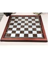 Ebros Large 19&quot; by 19&quot; Wooden Chess Board With Chocolate Wood Borders Ga... - £43.25 GBP