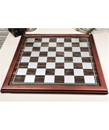 Ebros Large 19&quot; by 19&quot; Wooden Chess Board With Chocolate Wood Borders Ga... - $54.99