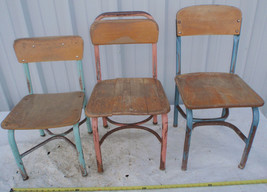 Lot Of 3 Vintage Childrens Chairs - £14.38 GBP
