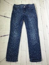GAP Kids Girls Size 5 Super Skinny Stretch Denim Jeans Cheetah Print Adjustable - $8.31