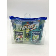 NERF Kids 3 pc Hygiene Travel Bag-Hand Soap, Lip Balm, Lemon Lime, Lip B... - $9.25