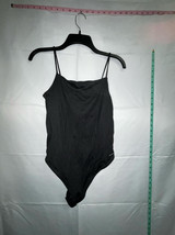 MSRP $59 Calvin Klein Solid Black Bodysuit Size Small - £11.38 GBP