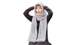 Scarf Hood Gloves Fleece Soft Winter Set Warm Cute Hat Women Ladies Mitt... - $11.45+