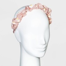 Daisy Printed Fabric Covered Headband - Wild Fable Pastel Peach - £7.07 GBP
