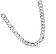 Extra Shiny Mens Cuban Link Chain 10mm in 925 Cut - - $392.81