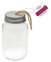DIY Clear Ornament Glass Jar W/Aluminum Twist Cap 2&quot;x3.35&quot;-Empty - $11.48