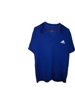 Adidas Aeroready Mens XL Shirt Rib Polo Blue Solid Club  Golf Tennis CLI... - $25.37
