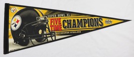 2006 Pittsburgh Steelers 5 Time Super Bowl Champs 12x30&quot; Felt Pennant - £15.76 GBP