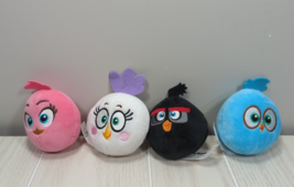 Angry Birds Matilda Stella Blue Jay Bomb Burger King mini 3&quot; plush white pink - £7.77 GBP