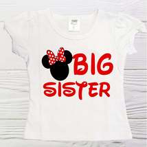 Minnie Big Sister shirt Girl Minnie shirt  Minnie Big Sister Shirt Girls shirts - £15.63 GBP
