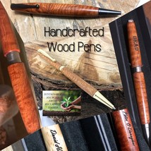 Personalised Gift  Engraved Wood Pen Made In Australia  from Re-claimed Timber c - £39.16 GBP