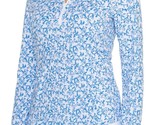 NWT TOMMY BAHAMA CORAL REEF BLUE WHITE Long Sleeve Mock Golf Shirt M L &amp; XL - $59.99