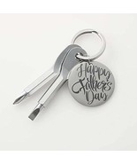 Happy Father&#39;s Day Personalized Keychain Screwdriver - £30.54 GBP