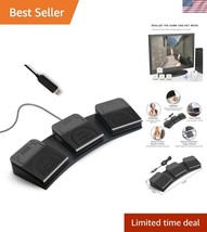 Water-Resistant 3-Key USB Foot Pedal - Perfect Companion for Musicians &amp;... - $60.00