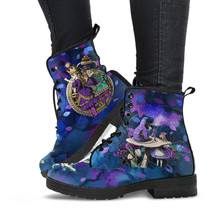 Combat Boots - Alice in Wonderland Gifts #22 Purple Series | Purple Boot... - £70.74 GBP