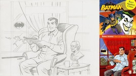 Loston Wallace SIGNED Original Batman Comic Art Sketch ~ Bruce Wayne Bat Signal - £36.61 GBP