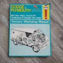 Dodge &amp; Plymouth Vans 1971 thru 1983: 6cyl &amp; V8 Tradesman &amp; Voyager Van ... - £15.64 GBP