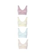 Rhonda Shear 4‑Pack Original Ahh Bras Medium (M/M) Purple, Yellow, Blue,... - $41.83 CAD