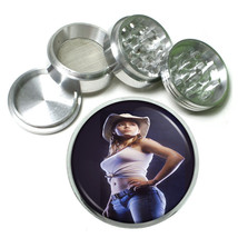 Texas Pin Up Girls D9 Aluminum Herb Grinder 2.5&quot; 63mm 4 Piece - £13.39 GBP