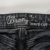 Wrangler 1009MWZBK Women's Cotton Blend Black Bootcut Denim Jeans Size 5 (26×30) image 3