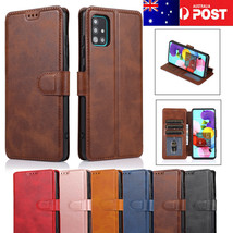 Samsung GalaxyJ3 4 5 6 J7 8 A6 7 A9 2018Luxury Leather Wallet Card Case Cover - £42.24 GBP
