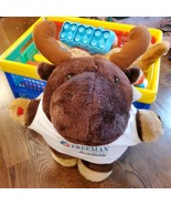 Teddy Tech Inc Plush Reindeer Moose Stuffed Animal 14&#39;&#39; Cough Buddy VTG - £15.18 GBP