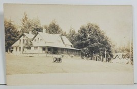 RPPC Lodge Buildings Cannon Large Home Real Photo Postcard P7 - £23.50 GBP