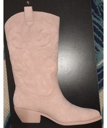 Soda Women Cowgirl Cowboy Western Stitched Boots Size 7.5 Dusty Pink - $568.70 MXN