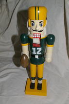 NFL Green Bay Packers Wooden Nutcracker Holiday Décor - £11.79 GBP