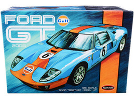 Skill 2 Snap Model Kit 2006 Ford GT &quot;Gulf Oil&quot; 1/25 Scale Model by Polar Lights - £33.37 GBP