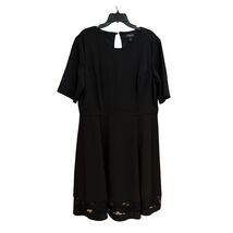 Liz Claiborne Women's Black Midi Dress Size 18 Chic Casual Comfortable B... - $19.80