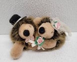 Wedding Bride &amp; Groom Hedgehogs Plush - 3&quot; Mini Stuffed Animal - £15.83 GBP