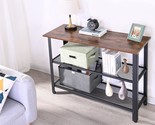 Industrial Sofa Table With Metal Frame For Entryway Living Room Kitchen, 39 - $82.97