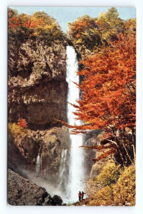 Lake Chūzenji Kegon Falls Nikko Mts UNP Japan Travel Bureau Chrome Postcard M5 - £2.41 GBP