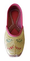 Women Shoes Jutties Indian Handmade Wedding Bridal Leather Ballerinas US 7  - £35.95 GBP