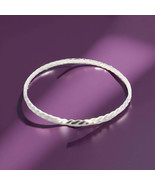 Tiffany &amp; Co Single Bangle Bracelet Sterling Silver Estate TIF870 - €295,78 EUR