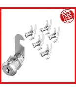 Zinc Alloy Cabinet Locks with Keys - 5 Pack Easy Install Security Solution - $631.19 MXN