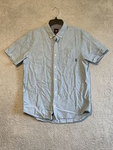 Vans Denim Short Sleeve Casual Button Pocket Shirt Size Medium “Off The ... - £12.52 GBP