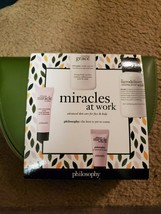 New in Box Philosphy Miracles at work Gift set with cosmetic bag - £21.76 GBP