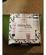 New in Box Philosphy Miracles at work Gift set with cosmetic bag - $508.07 MXN