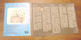 Vintage Cinema BI-PASS Projector Booklet Manual GUIDE- Show Original Title O... - £10.26 GBP