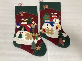 2 Prima Creations Christmas Stocking Snowman Family 18” - £35.50 GBP