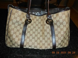 Gucci Twins Tote Handbag Pre-owned Excellent Condition - $649.99