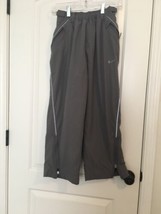 Nike Boys Track Pants Elastic Waist Pockets Size Medium Gray - £27.76 GBP