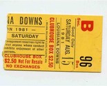 Louisiana Downs Club House Box Ticket 1981 Bossier City Horse Race Track - £8.62 GBP