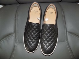 A new day Black Quilted Slip On Shoe Size 9.5 Women&#39;s RN #17730 EUC - £26.61 GBP