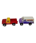 Lot of 2 Vintage Tonka 4&quot; Trucks: McVan and Fire Dept #7 - £11.31 GBP