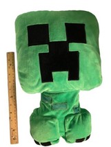 Minecraft LARGE 16&quot;  Mojang Stuffed Plush Jinx Green Creeper 2017 - £23.70 GBP