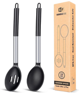 Pack of 2 Silicone Cooking Spoons,Non-Stick Basting Slot and Solid Kitch... - $575.31 MXN